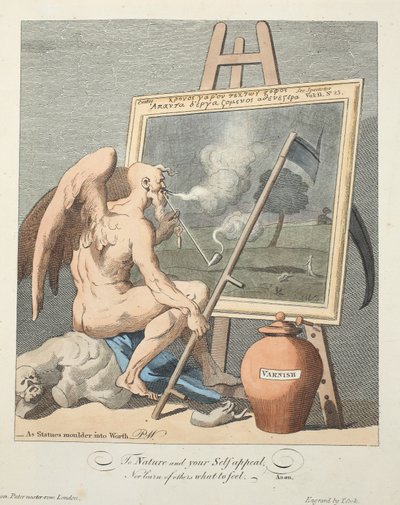 Tijd die een Schilderij Rookt, illustratie uit 